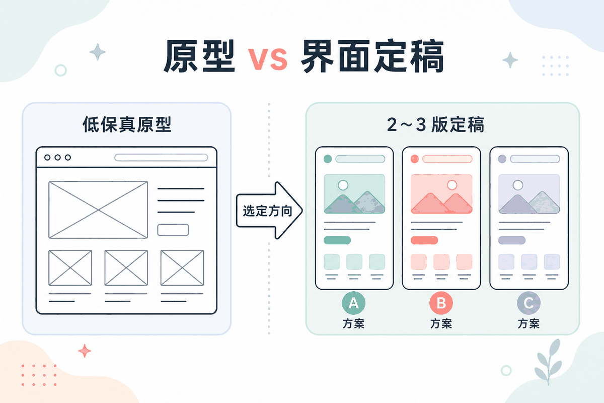 原型与界面定稿对比